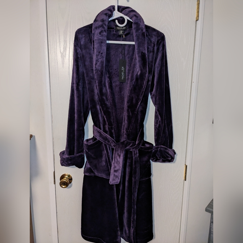 NWT RACHEL ZOE ROYAL PURPLE LONG ROBE